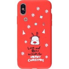 Hülle iPhone X / Xs - Weihnachten best wishes