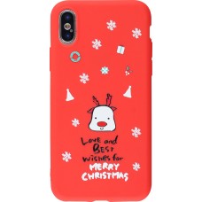 Coque iPhone X / Xs - Noël best wishes