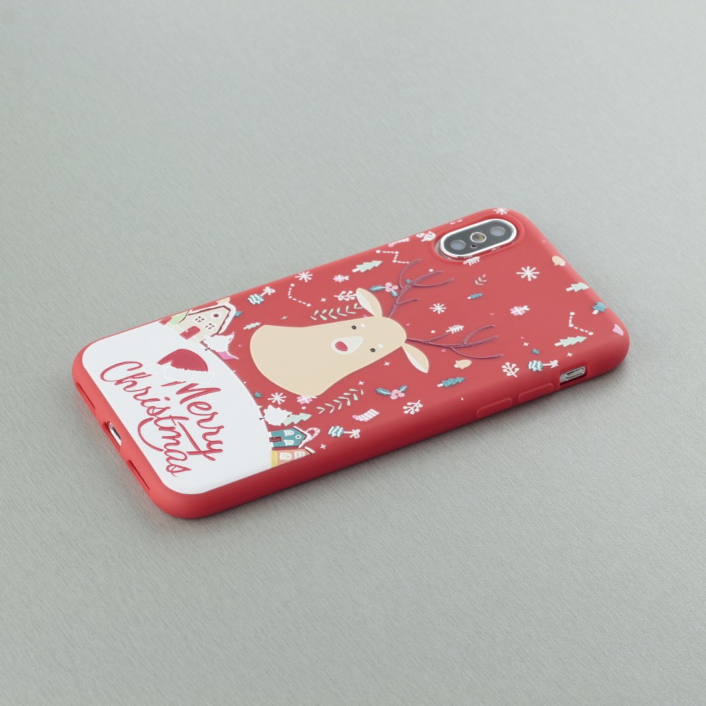 Coque iPhone X / Xs - Noël renne