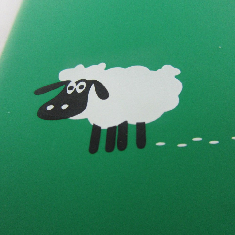 Coque iPhone X / Xs - Plastic Mat mouton - Vert