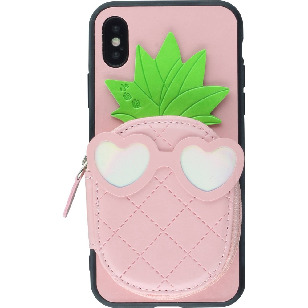 Coque iPhone Xs Max - Poche Ananas Miroir