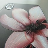 Hülle iPhone X / Xs - Print lotus - Schwarz