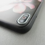 Hülle iPhone XR - Print lotus - Schwarz