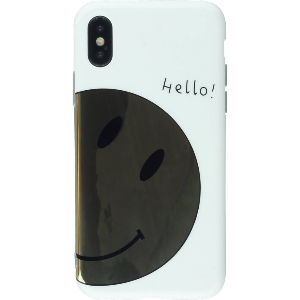 Coque iPhone X / Xs - Shine golden smile