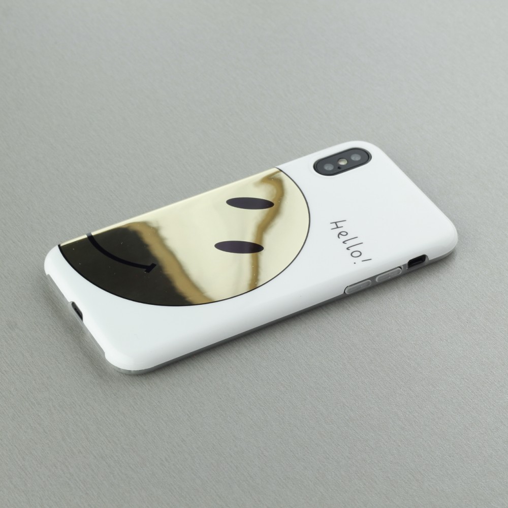 Coque iPhone X / Xs - Shine golden smile