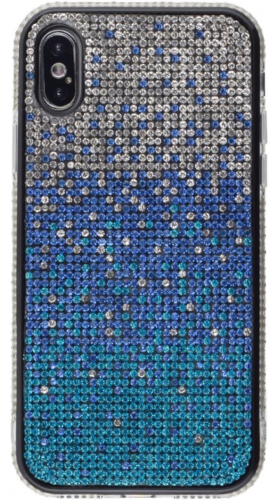 Hülle iPhone X / Xs - Shiny Gradient blau