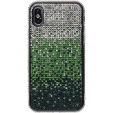 Coque iPhone X / Xs - Shiny Gradient - Vert
