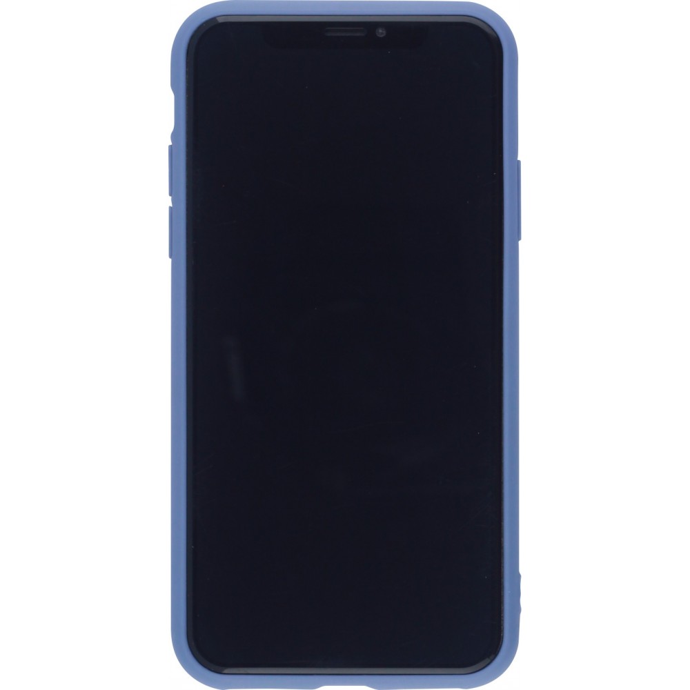 Coque iPhone XR - Silicone Mat Coeur - Lavande