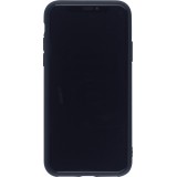 Coque iPhone X / Xs - Silicone Mat Coeur - Noir