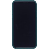 Coque iPhone XR - Silicone Mat Coeur - Vert foncé