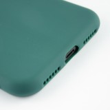 Hülle iPhone XR - Silikon Mat Herz - Dunkelgrün