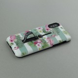 Hülle iPhone X / Xs - Strap back Flamingos