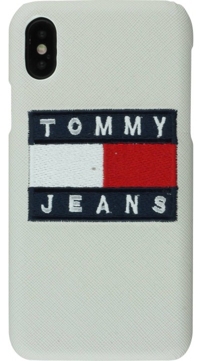 Coque iPhone X / Xs - Tommy jeans - Blanc