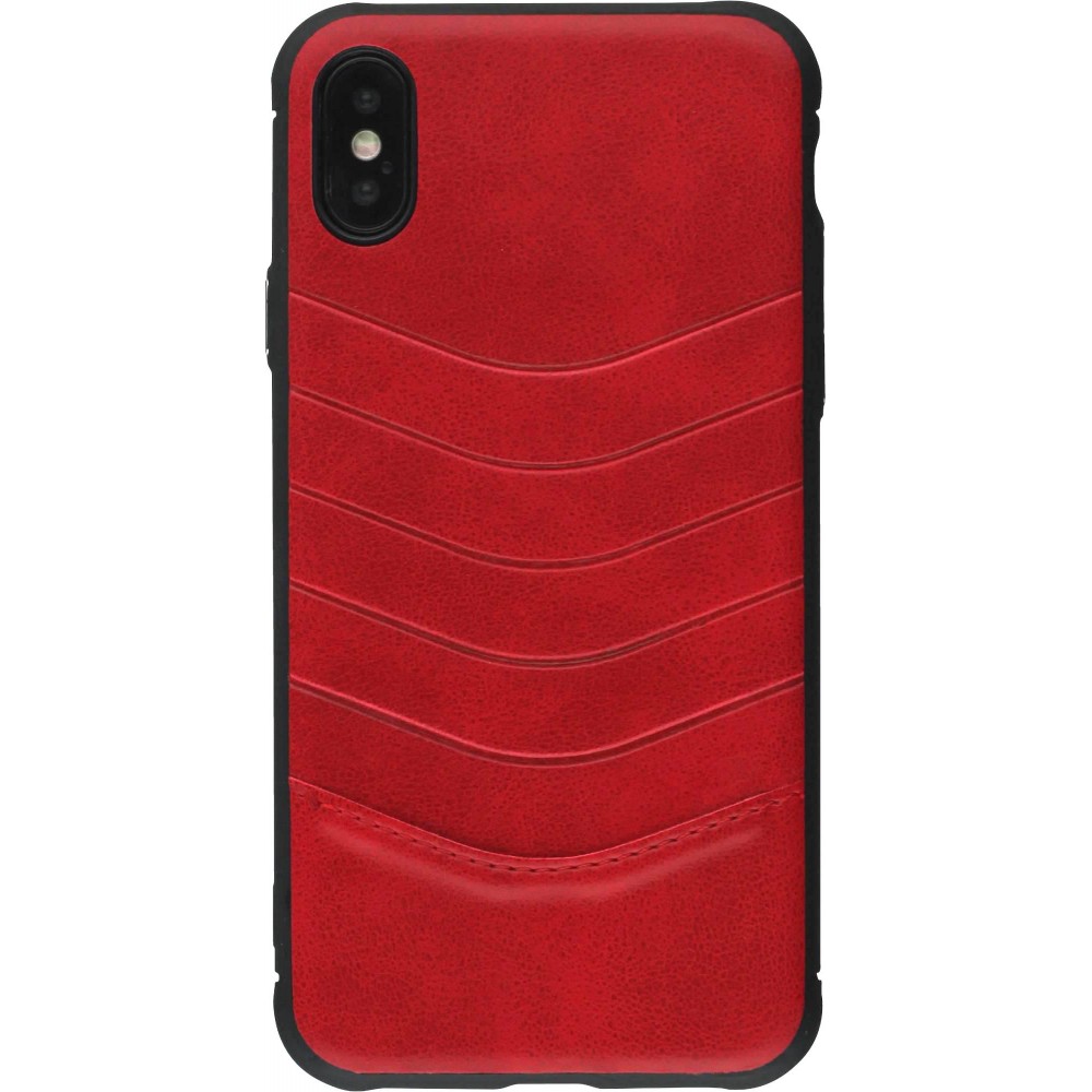 Coque iPhone X / Xs - V shape - Rouge