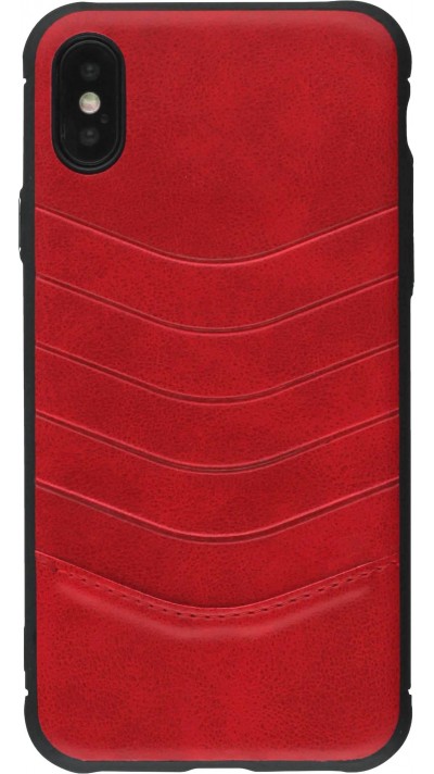 Coque iPhone X / Xs - V shape - Rouge