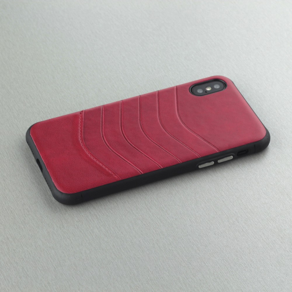 Coque iPhone X / Xs - V shape - Rouge