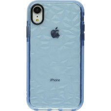 Coque iPhone XR - Clear kaleido - Bleu