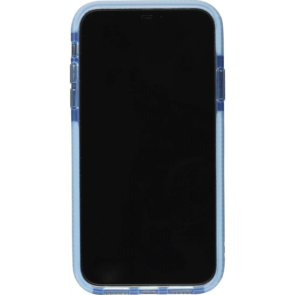 Coque iPhone XR - Clear kaleido - Bleu