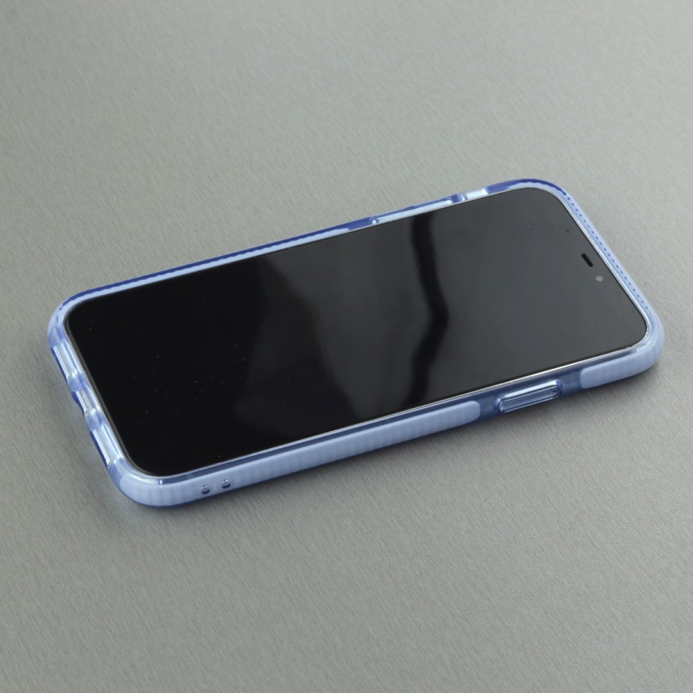 Coque iPhone XR - Clear kaleido - Bleu