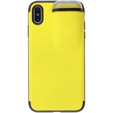 Hülle iPhone Xs Max - 2-In-1 AirPods - Gelb