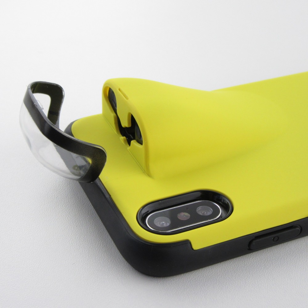 Hülle iPhone Xs Max - 2-In-1 AirPods - Gelb