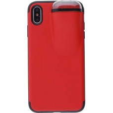 Coque iPhone Xs Max - 2-In-1 AirPods - Rouge