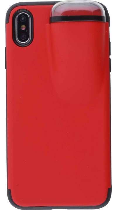 Coque iPhone Xs Max - 2-In-1 AirPods - Rouge