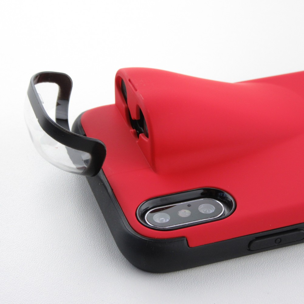 Coque iPhone Xs Max - 2-In-1 AirPods - Rouge