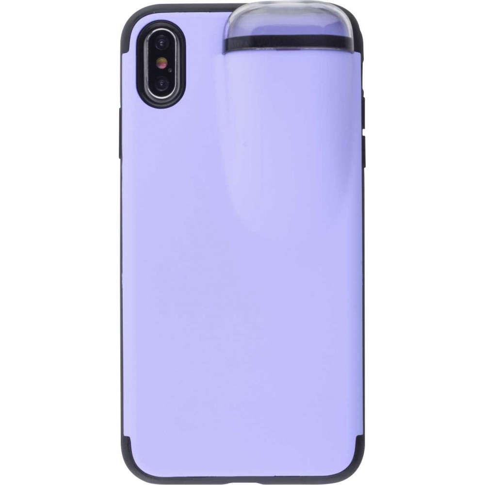 Coque iPhone Xs Max - 2-In-1 AirPods - Violet