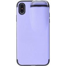 Hülle iPhone Xs Max - 2-In-1 AirPods - Violett