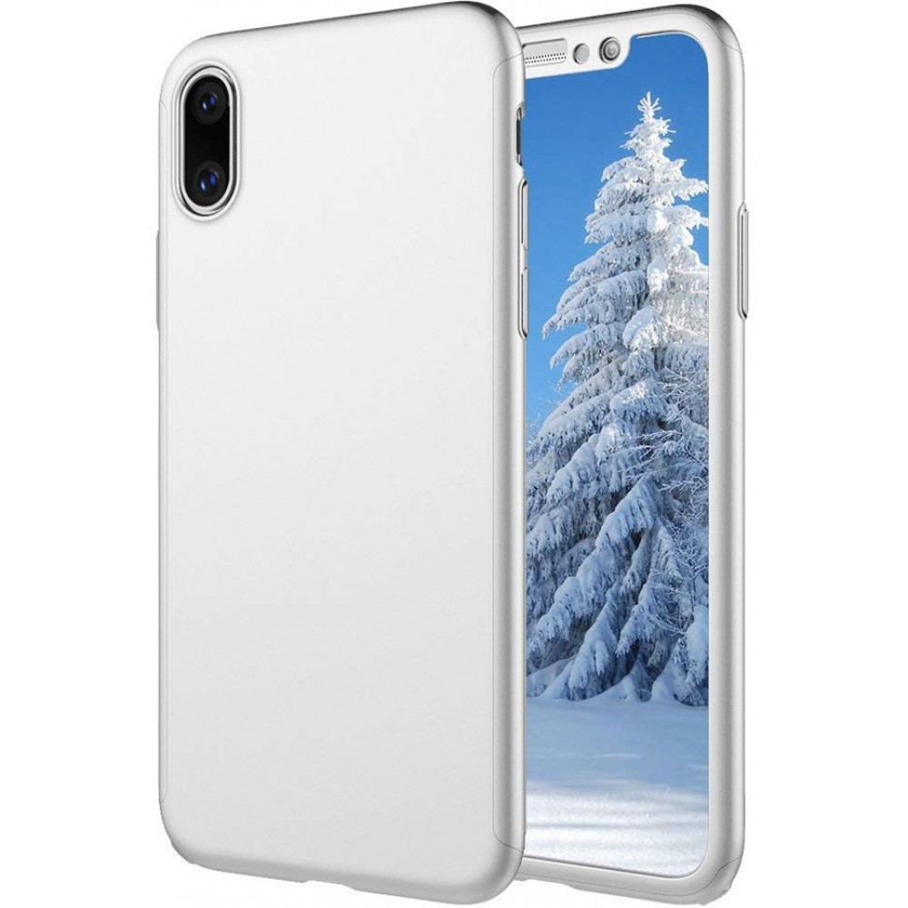 Coque iPhone XR - 360° Full Body - Argent