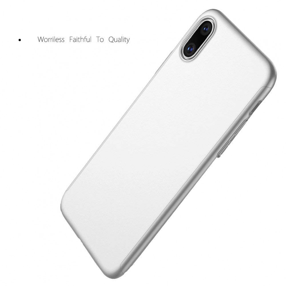 Coque iPhone XR - 360° Full Body - Argent