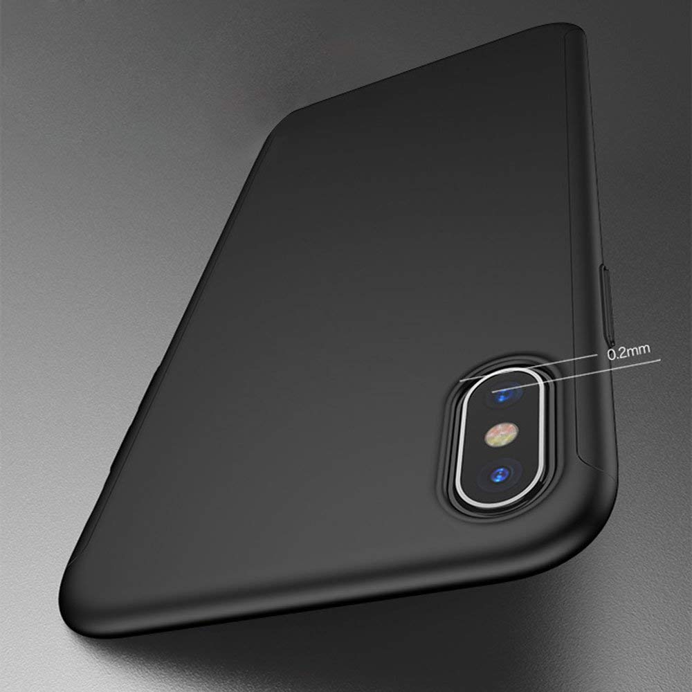 Coque iPhone 12 Pro Max - 360° Full Body - Noir