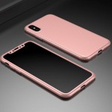 Coque iPhone XR - 360° Full Body or - Rose