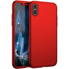 Coque iPhone Xs Max - 360° Full Body - Rouge