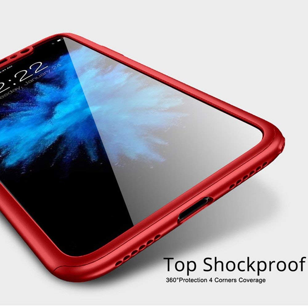 Coque iPhone XR - 360° Full Body - Rouge