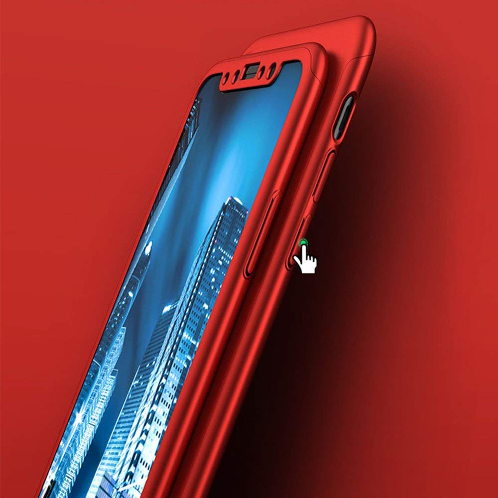 Coque iPhone Xs Max - 360° Full Body - Rouge