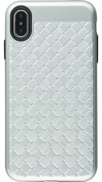 Coque iPhone Xs Max - Braided - Argent