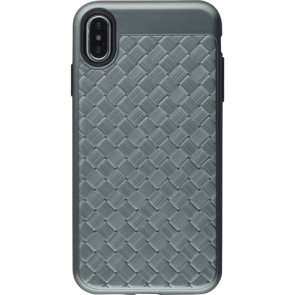 Coque iPhone Xs Max - Braided - Gris