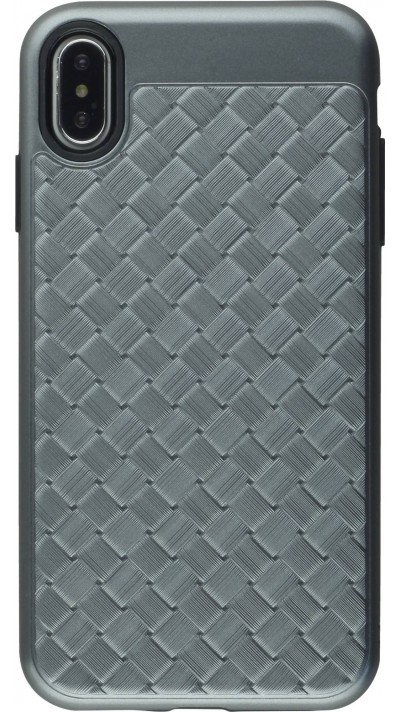 Hülle iPhone Xs Max - Braided - Grau