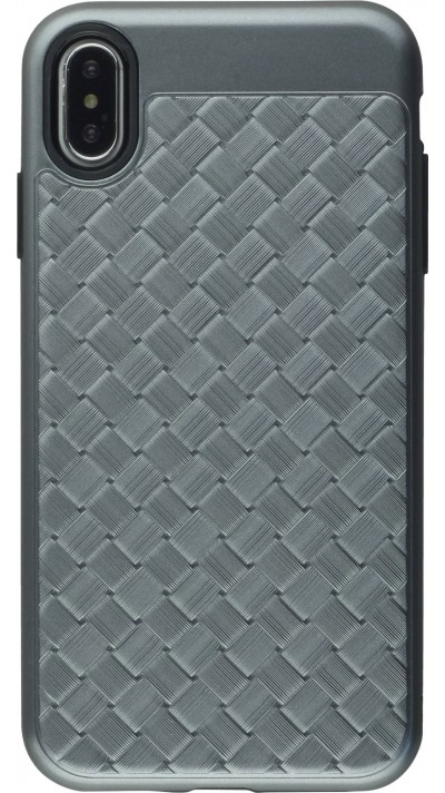 Coque iPhone Xs Max - Braided - Gris