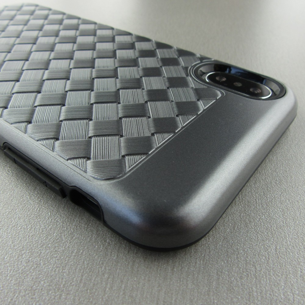 Hülle iPhone Xs Max - Braided - Grau