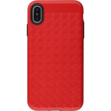 Hülle iPhone Xs Max - Braided - Rot