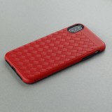 Hülle iPhone Xs Max - Braided - Rot