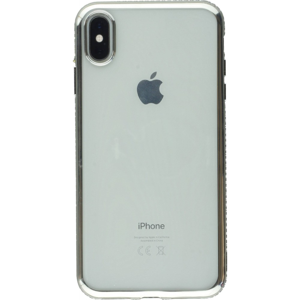 Coque iPhone Xs Max - Bumper Diamond - Argent