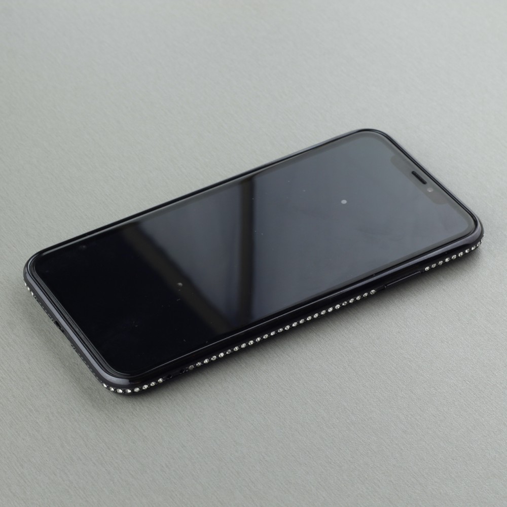 Coque iPhone Xs Max - Bumper Diamond - Noir