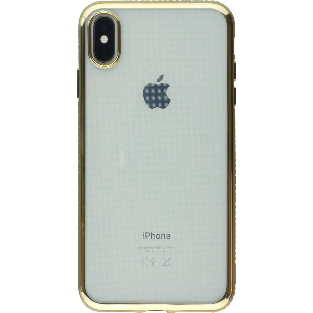 Coque iPhone Xs Max - Bumper Diamond - Or