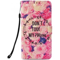 Coque iPhone Xs Max - Flip 3D don't touche my phone flower