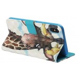 Coque iPhone Xs Max - Flip 3D giraffe