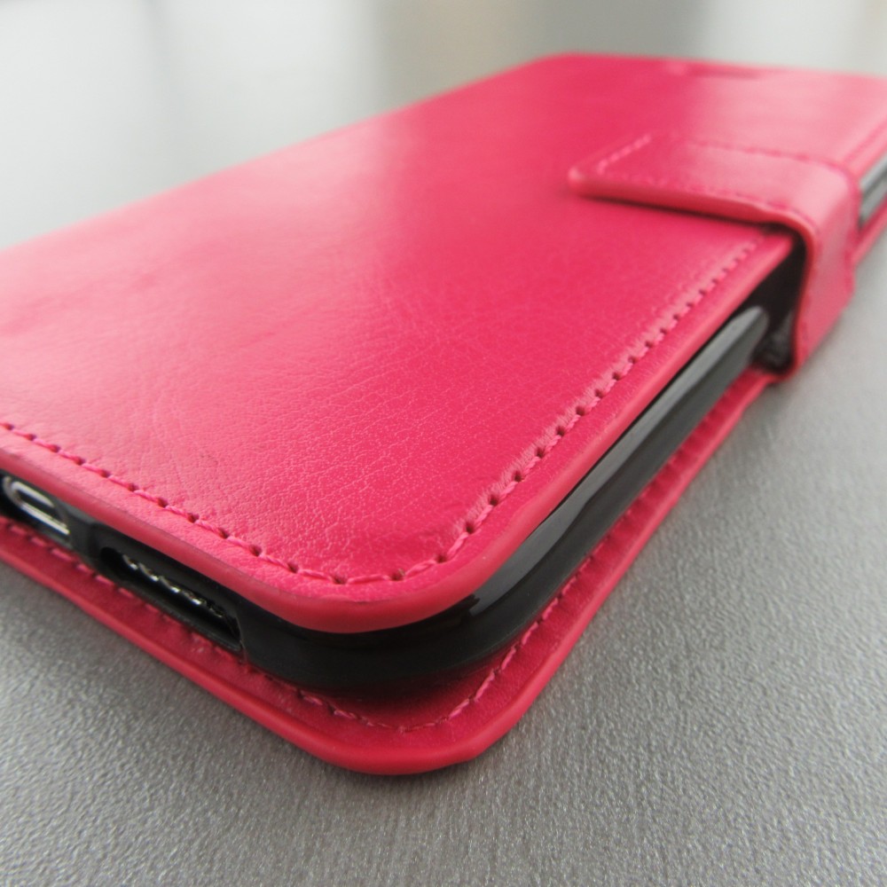 Hülle iPhone XR - Premium Flip - Dunkelrosa